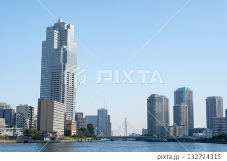 勝どきから月島方面を見た風景 132724315