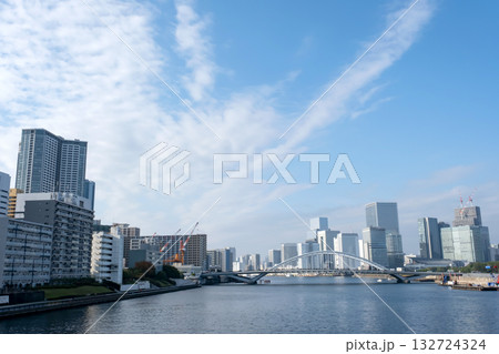 勝どきから築地大橋方面を見た風景 勝どきから築地大橋方面を見た風景 132724324