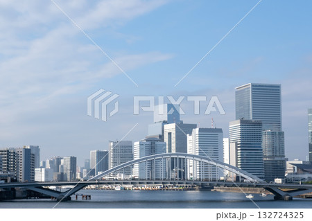 勝どきから築地大橋方面を見た風景 勝どきから築地大橋方面を見た風景 132724325