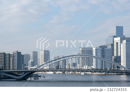 勝どきから築地大橋方面を見た風景 132724333