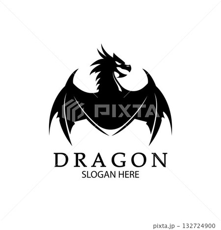 Dragon vector icon illustration 132724900