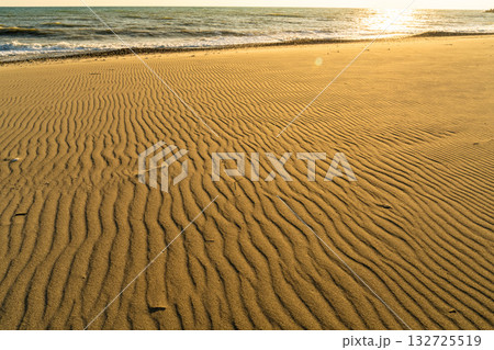 《静岡県》中田島砂丘・夕暮れの風景 132725519
