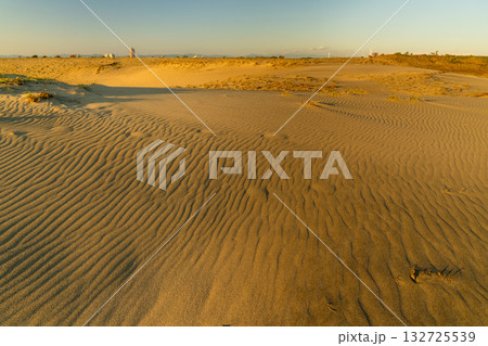 《静岡県》中田島砂丘・夕暮れの風景 《静岡県》中田島砂丘・夕暮れの風景 132725539