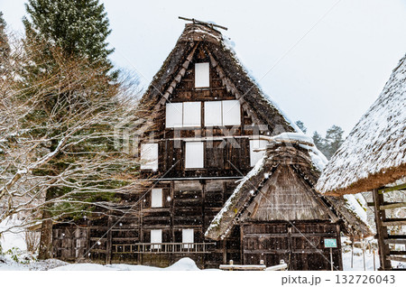 岐阜 冬の飛驒の里 旧西岡家 岐阜 冬の飛驒の里 旧西岡家 132726043