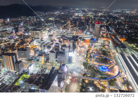 《岐阜県》岐阜駅の夜景 132726072