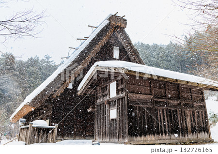 岐阜 雪化粧の飛驒の里 旧若山家 岐阜 雪化粧の飛驒の里 旧若山家 132726165
