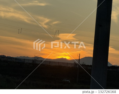 夕日に照らされる雲 夕日に照らされる雲 132726168