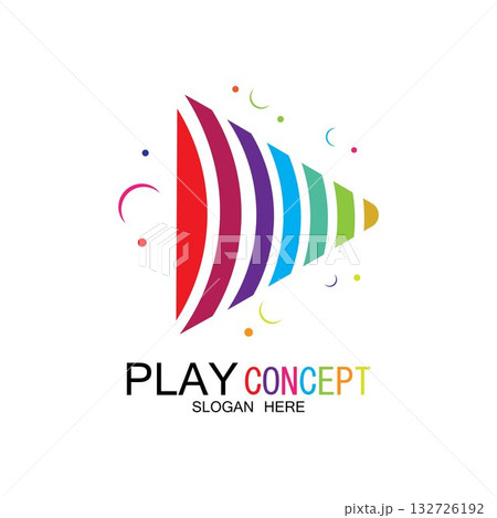 Play logo design concept vector Icon Symbol 132726192