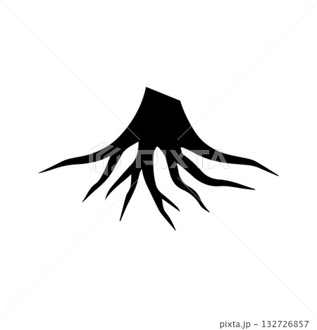 Elegant upward root movement representing ambition life and growth Elegant upward root movement representing ambition life and growth 132726857
