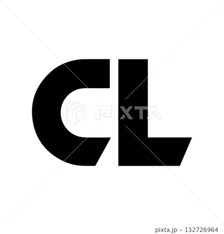 Black CL Symbol Combining Power and Grace in Minimal Modern Composition Black CL Symbol Combining Power and Grace in Minimal Modern Composition 132726964