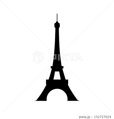 Bold Geometric Tower Symbol Representing Modern Parisian Artistic Expression Bold Geometric Tower Symbol Representing Modern Parisian Artistic Expression 132727024