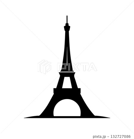 Mechanical French Tower Symbol Expressing Modern Architectural Design 132727086