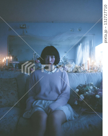 日本人女性のファッションポートレート 132727710