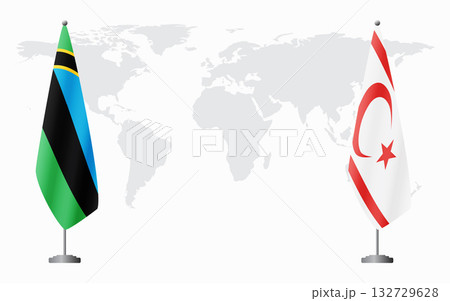 Zanzibar and Turkish Republic of Northern Cyprus flags for 132729628