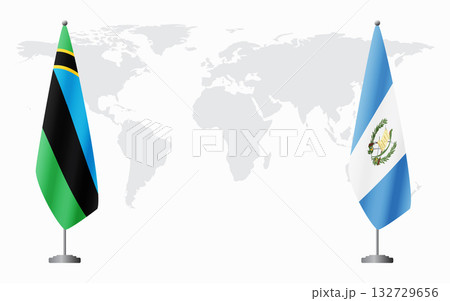 Zanzibar and Guatemala flags for official meeting 132729656