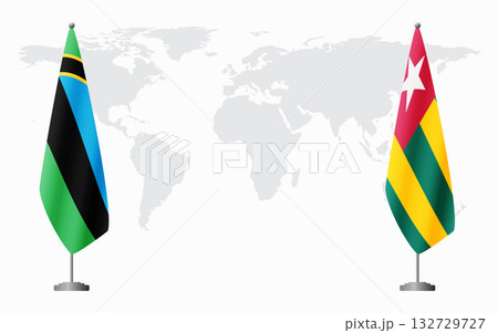 Zanzibar and Togo flags for official meeting 132729727