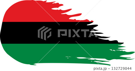 UNIA comet flag, grunge brush vector 132729844