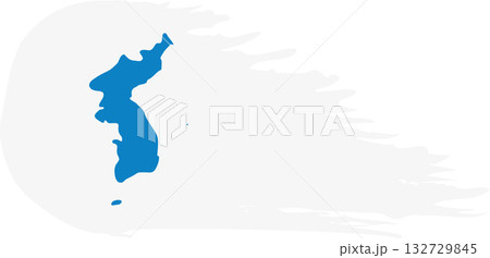 Korea comet flag, grunge brush vector Korea comet flag, grunge brush vector 132729845