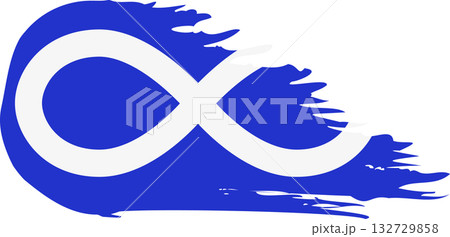 Metis comet flag, grunge brush vector Metis comet flag, grunge brush vector 132729858