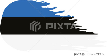 Estonia comet flag, grunge brush vector Estonia comet flag, grunge brush vector 132729997