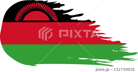 Malawi comet flag, grunge brush vector Malawi comet flag, grunge brush vector 132730058