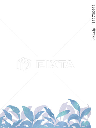 水彩の雪が降る冬の植物の背景イラスト 水彩の雪が降る冬の植物の背景イラスト 132730461
