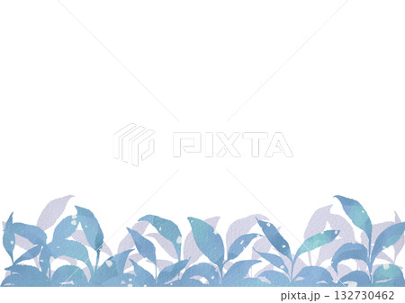 水彩の雪が降る冬の植物の背景イラスト 水彩の雪が降る冬の植物の背景イラスト 132730462