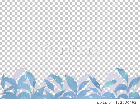 水彩の雪が降る冬の植物の背景イラスト 水彩の雪が降る冬の植物の背景イラスト 132730462