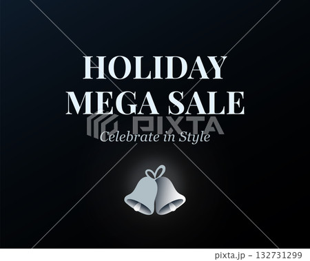 Elegant Holiday Mega Sale Celebration Banner Elegant Holiday Mega Sale Celebration Banner 132731299