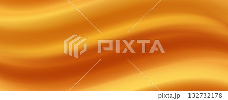 Caramel gradient background. Flowing liquid gold honey wallpaper. Abstract wavy fluid golden mousse souffle backdrop. Blurred smooth creamy butter oil texture. Amber color satin silk bg. Vector 132732178