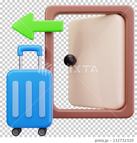 Luggage Check Out Door Luggage Check Out Door 132732320