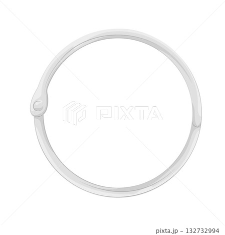 Illustration of metal binder rings  132732994