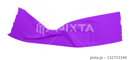 purple crumpled torn tape isolated on transparent background. purple crumpled torn tape isolated on transparent background. 132733340