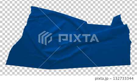 blue crumpled torn tape isolated on transparent background. 132733344