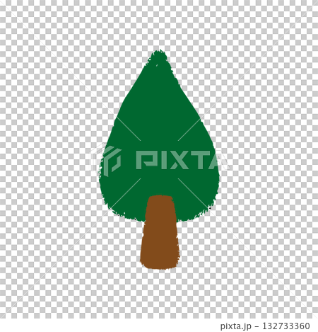 手描きの可愛い木のイラスト 手描きの可愛い木のイラスト 132733360