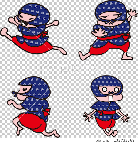 ねずみ小僧子分　青色 132733368