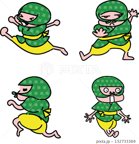 ねずみ小僧子分 緑色 ねずみ小僧子分 緑色 132733369