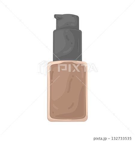 Illustration of foundation bottle Illustration of foundation bottle 132733535