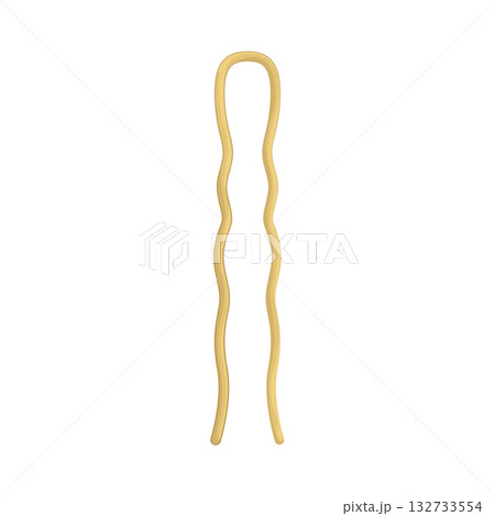 Illustration of hair pin 132733554