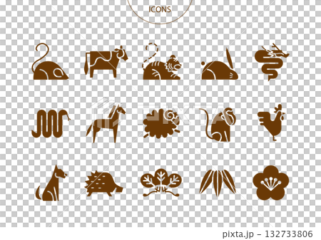 Zodiac icon pictogram vector illustration set 132733806
