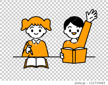 Children studying/taking classes04 132734065