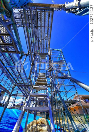 建前の建築現場の様子 建前の建築現場の様子 132734127