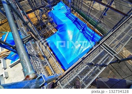 建設工事における第一の足場 建設工事における第一の足場 132734128