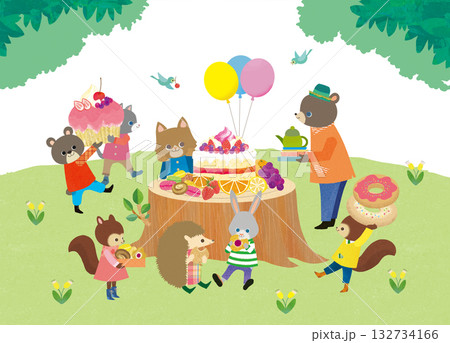 かわいいパーティー 132734166