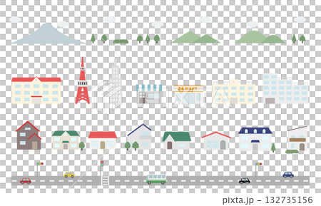 城市景觀插圖集 城市景觀插圖集 132735156