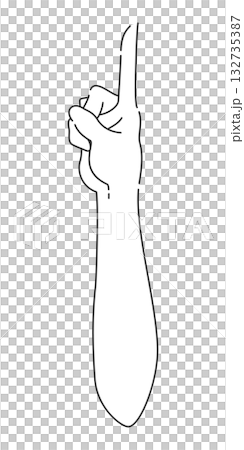 Hand, arm, elbow pointing upwards, palm side Hand, arm, elbow pointing upwards, palm side 132735387