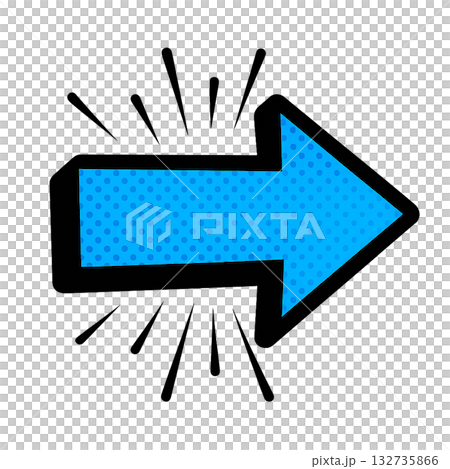 American comic style pop arrow, retro pop dot pattern arrow design, American comic style color American comic style pop arrow, retro pop dot pattern arrow design, American comic style color 132735866