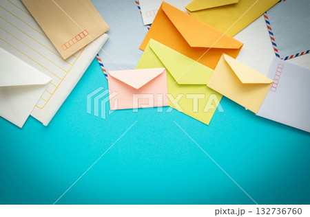 便箋封筒とハガキ 季節の便り 挨拶状 便箋封筒とハガキ 季節の便り 挨拶状 132736760