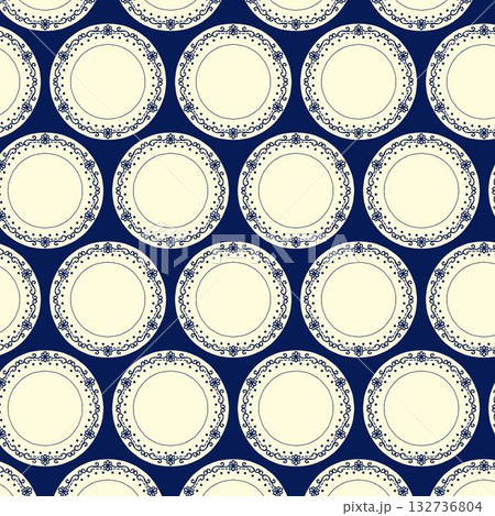 高級感のあるお皿テキスタイル 132736804