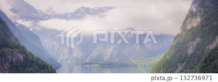 Konigsee lake near Jenner mount in Berchtesgaden National Park, Alps Germany Konigsee lake near Jenner mount in Berchtesgaden National Park, Alps Germany 132736971